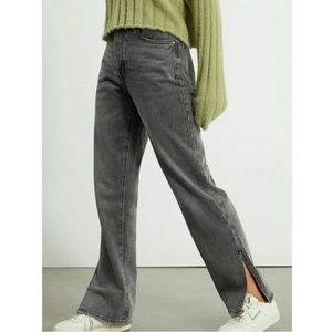 PacSun Gray Slit Dad Jeans, sz 27